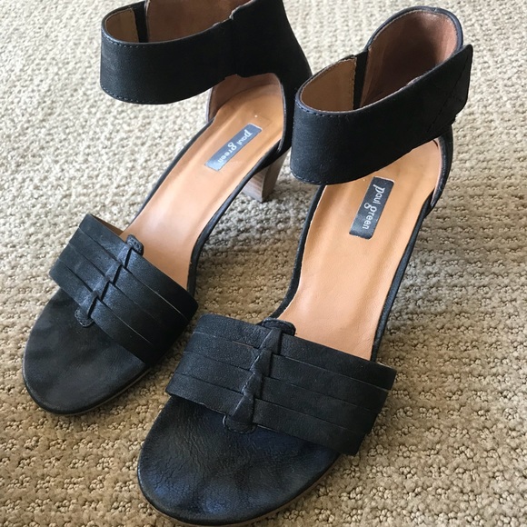 paul green black sandals